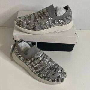 AQUA COLLEGE Zebra Print Slip On Sneakers